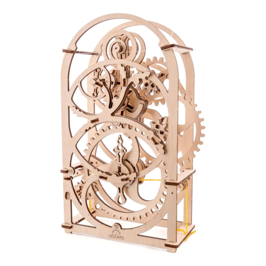 Ugears - 3D дървен механичен пъзел Часовников механизъм