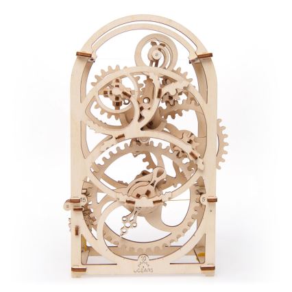 Ugears - 3D дървен механичен пъзел Часовников механизъм