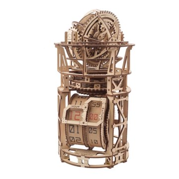 Ugears - 3D дървен механичен пъзел Часовников механизъм с турбийон