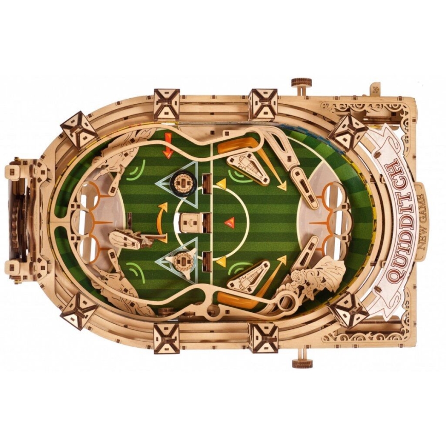 Ugears - 3D дървен механичен пъзел Harry Potter Quidditch Pinball
