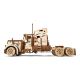 Ugears - 3D дървен механичен пъзел Трактор с полуремарке Heavy Boy