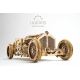 Ugears - 3D дървен механичен пъзел U9 Кола Grand Prix