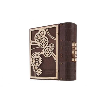 Ugears - 3D дървен механичен пъзел Книга на тайните