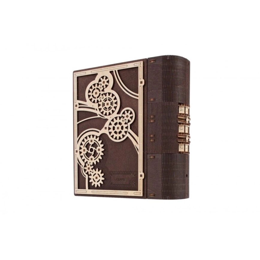 Ugears - 3D дървен механичен пъзел Книга на тайните