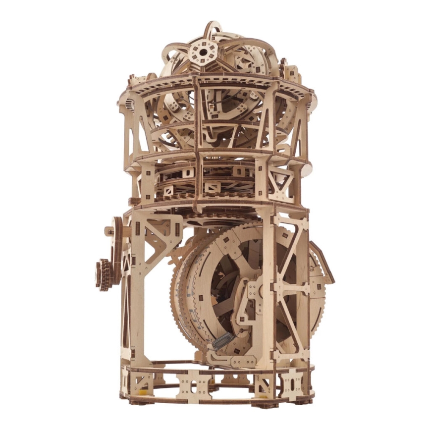 Ugears - 3D дървен механичен пъзел Часовников механизъм с турбийон