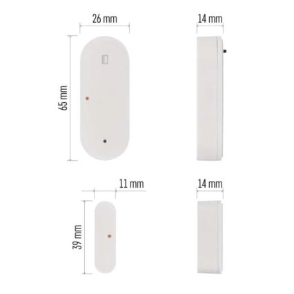 Умен сензор за врата GoSmart 1xCR2032