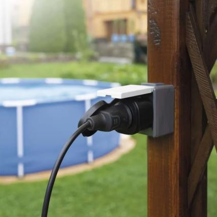 Умен външен контакт GoSmart 3680W/230V/16A Wi-Fi Tuya IP44