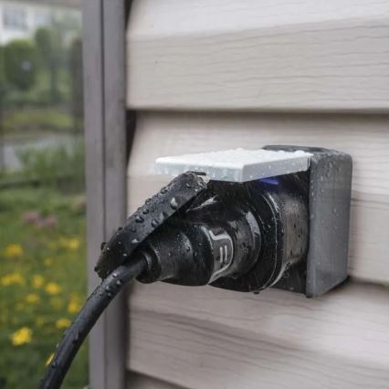 Умен външен контакт GoSmart 3680W/230V/16A Wi-Fi Tuya IP44