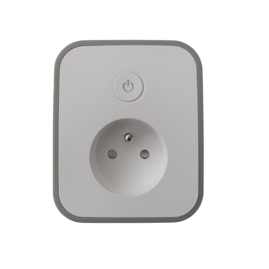 Умен контакт с измерване на консумацията 3680W/230V + 2xUSB/12W/5V Wi-Fi