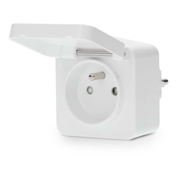 Умен контакт Smartlife 3680W/230V/ Тип E/16A Wi-Fi Tuya IP44