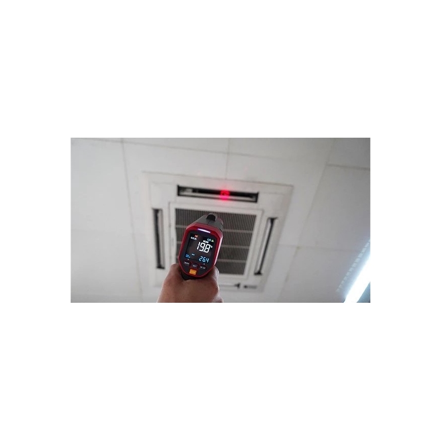 Uni-T - Инфрачервен безконтактен термометър 1x9V 6LR61 1300°C
