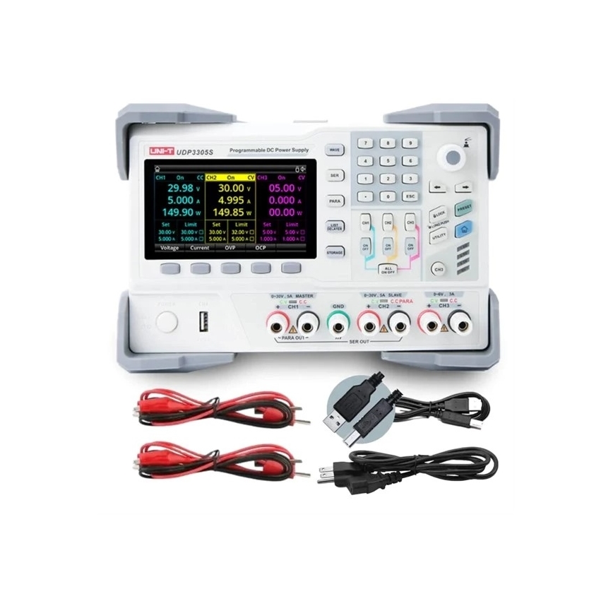 Uni-T UDP3305S-E - Лабораторно захранване UDP3305S-E 0-30V/0-6A
