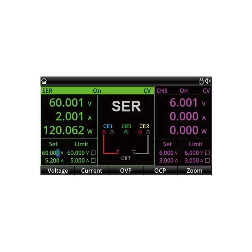 Uni-T UDP3305S - Лабораторно захранване UDP3305S 0-30V/0-6A