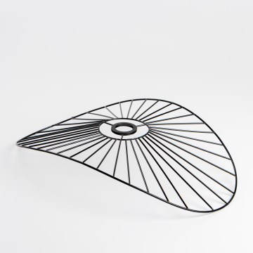 Универсален абажур CURITIBA 40x56 см, черен