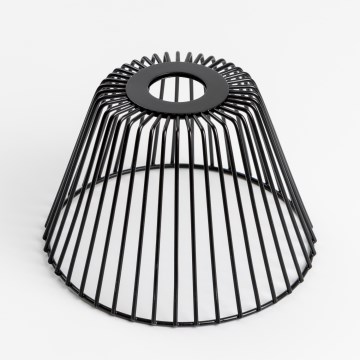 Универсален абажур CURITIBA, диаметър 21 см, черен