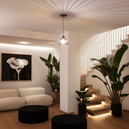 Универсален абажур CURITIBA, диаметър 21 см, черен