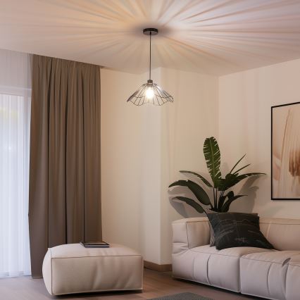 Универсален абажур CURITIBA Ø 40 см черен