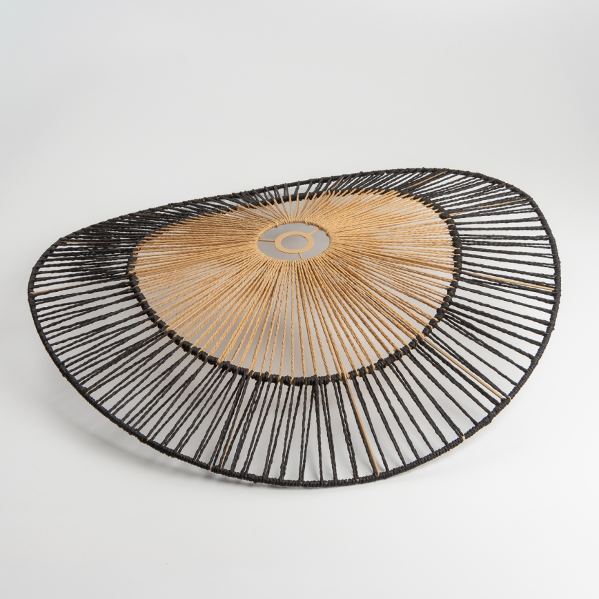 Универсален абажур KERIA диам. 50 cm кафяв/черен