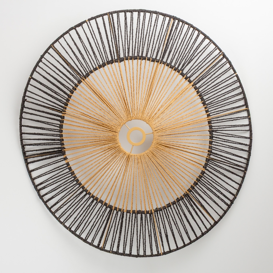 Универсален абажур KERIA диам. 50 cm кафяв/черен