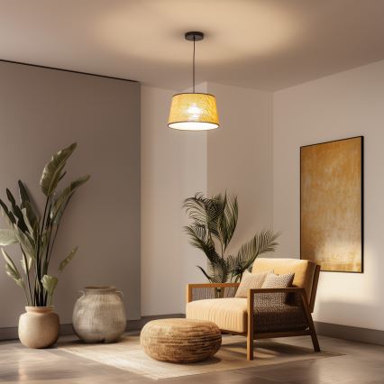 Универсален абажур KERIA, Ø 35 см, бежов