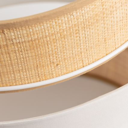 Универсален абажур KERIA Ø 40 см бежово/бяло