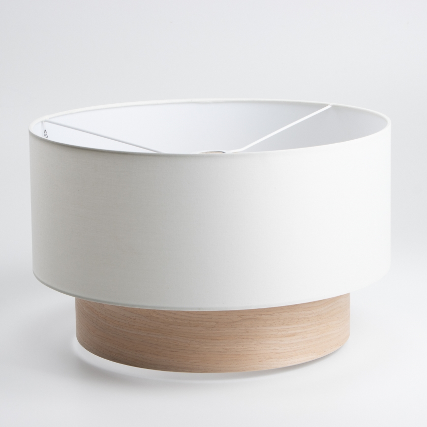 Универсален абажур KERIA Ø 50 см, бял/кафяв