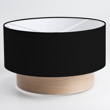 Универсален абажур KERIA, Ø 50 см, черен/кафяв