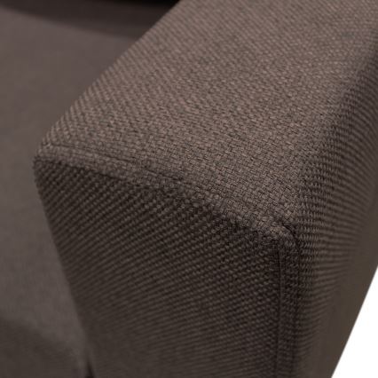 Универсална разтегателна U-образна ъглова холова гарнитура SEYA с просторно място за съхранение, кафява