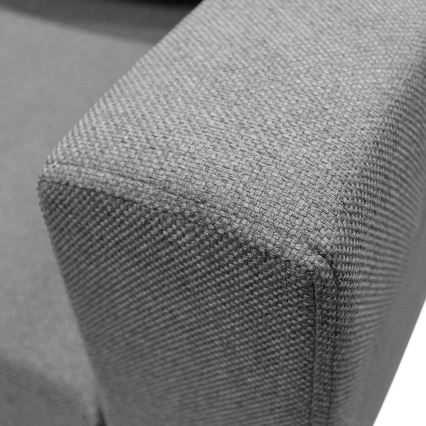 Универсален разтегателен U-образен ъглов диван SEYA с вместително място за съхранение, сив