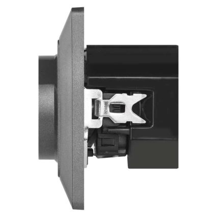 Универсална домашна розетка с USB-A и USB-C, френски стандарт, 250V/16A, антрацит