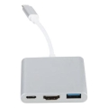 USB-C хъб 3-в-1 с Power Delivery 100W и HDMI 4K