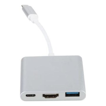 USB-C хъб 3-в-1 с Power Delivery 100W и HDMI 4K