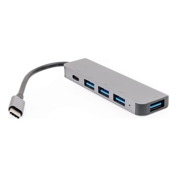 USB-C хъб 5 в 1 с поддръжка на Power Delivery 100W