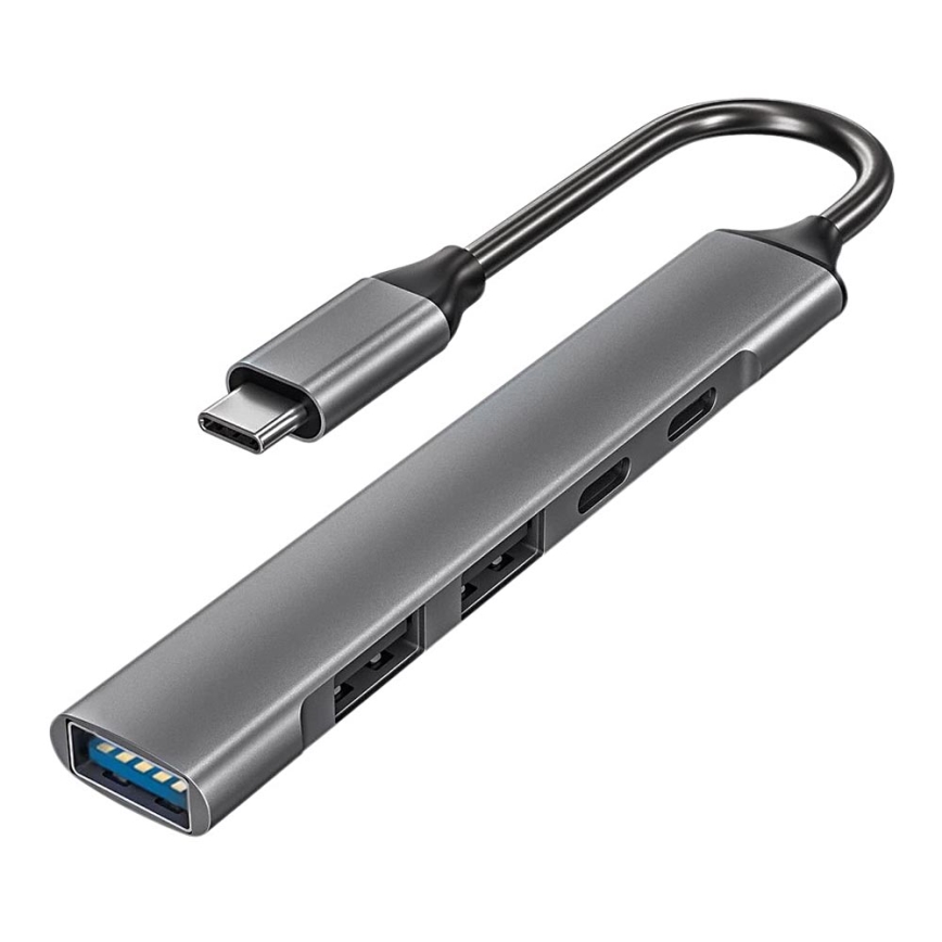 USB-C хъб 5в1 Power Delivery 100W