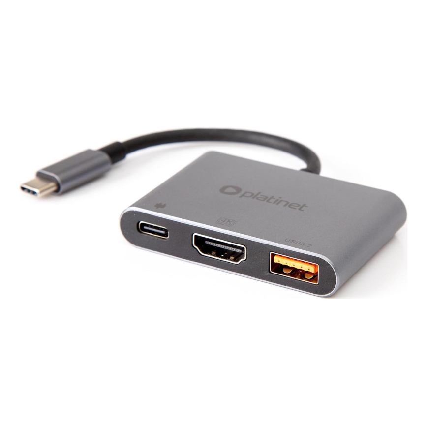 USB hub 3в1 100W HDMI 4K
