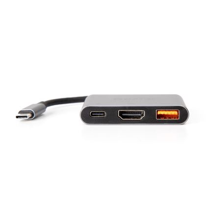 USB hub 3в1 100W HDMI 4K