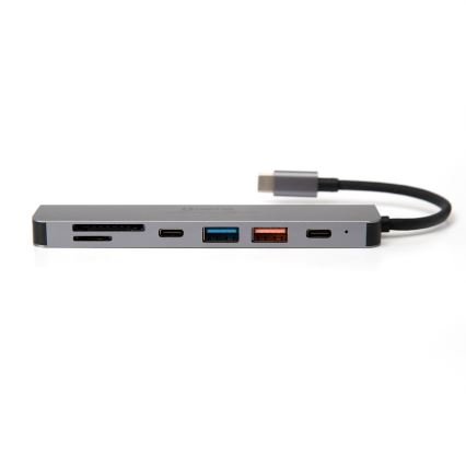 USB hub 7в1 Power Delivery 100W HDMI 4K