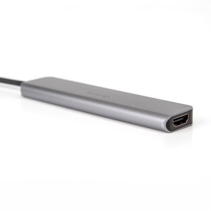 USB hub 7в1 Power Delivery 100W HDMI 4K