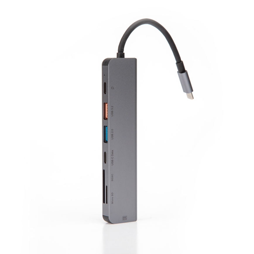 USB hub 7в1 Power Delivery 100W HDMI 4K
