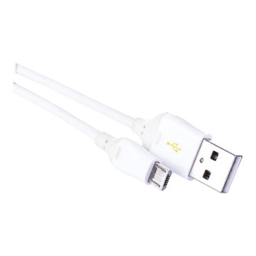 USB кабел USB 2.0 A конектор / USB B микро конектор бял