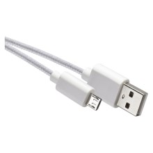USB кабел USB 2.0 A конектор / USB B микро конектор бял