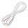 USB кабел USB-A / USB-C съединител с LED подсветка 18W 1m бял