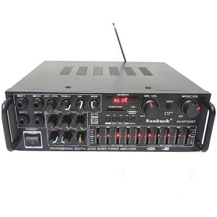 Усилвател с еквалайзер и MP3 плеър + дистанционно управление