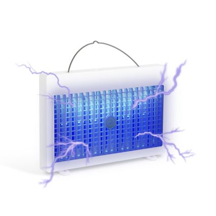 UV акумулаторен капан за насекоми 1200 mAh/5V, бял