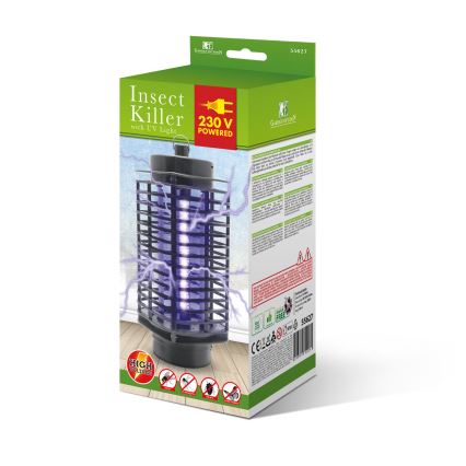 UV електрически капан за насекоми 1,2W/230V черен