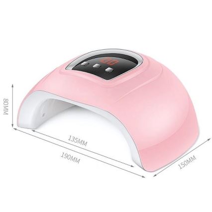 UV лампа за нокти 54W/5V розова