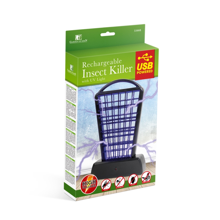 UV уловител на насекоми 1000 mAh/5V черен