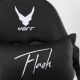 VARR Flash геймърски стол с LED RGB подсветка + дистанционно черен/бял