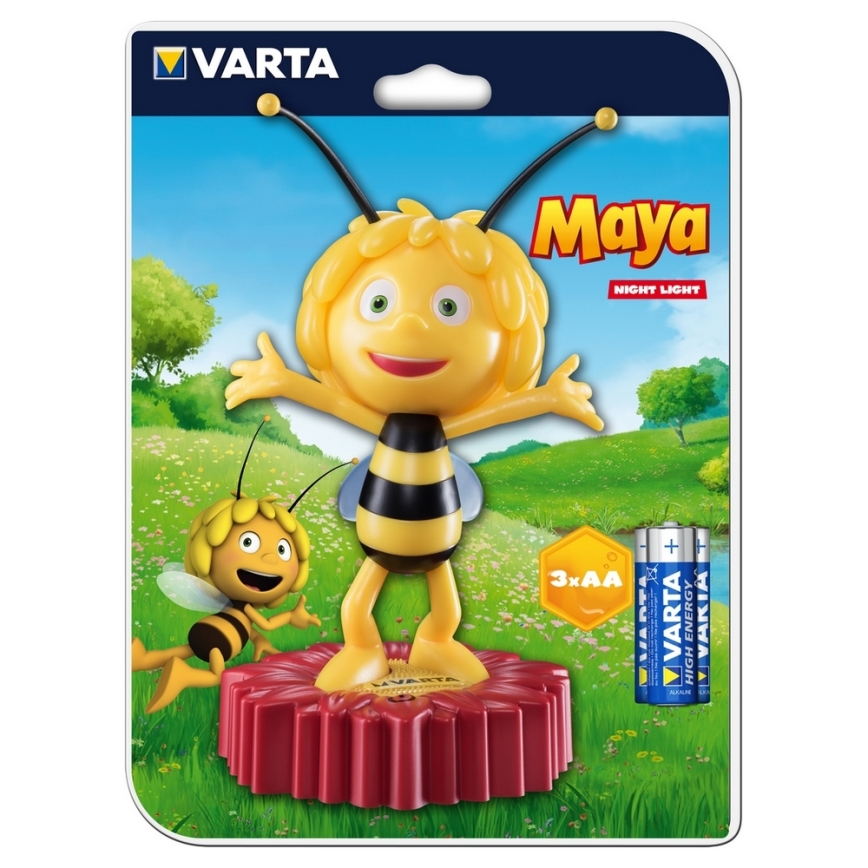 Varta 15635 - LED Детска нощна лампа MAYA THE BEE LED/3xAA