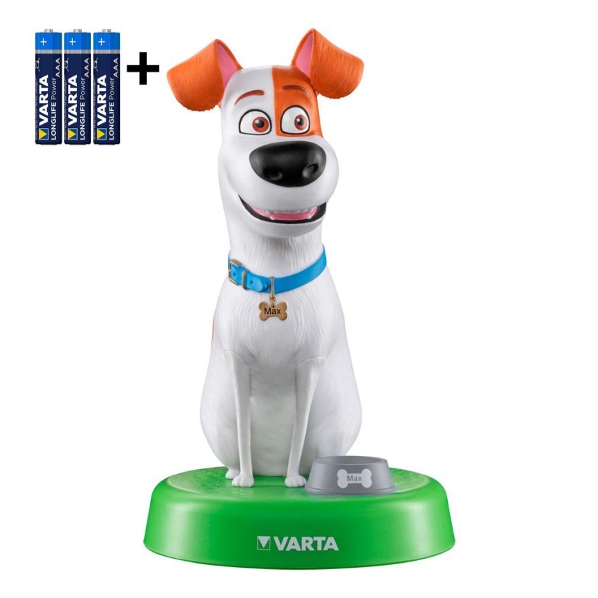 Varta 15641 - LED Детска лампа THE SECRET LIFE OF PETS LED/3xAAA
